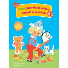 Mano galvosūkių ir žaidimų knygelė su lipdukais