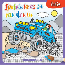 Spalvinimas su vandenius. Automobiliai