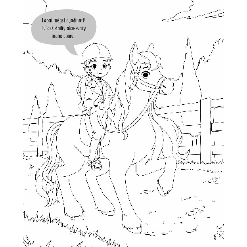 Nuspalvink lipdukus. Princesė