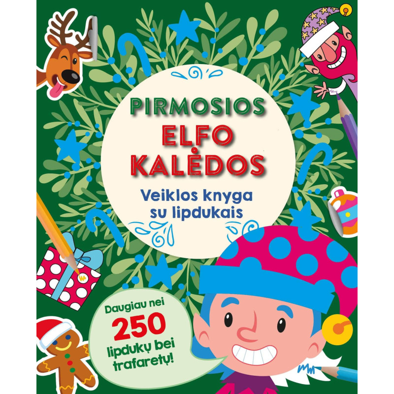 Pirmosios elfo Kalėdos. Veiklos knyga su lipdukais