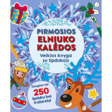 Pirmosios elniuko Kalėdos. Veiklos knyga su lipdukais