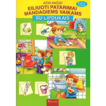 Ačiū pačiū! Eiliuoti patarimai mandagiems vaikams su lipdukais