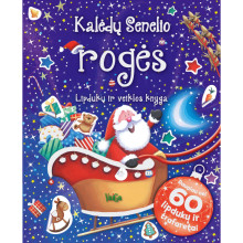 Kalėdų senelio rogės. Lipdukų ir veiklos knyga