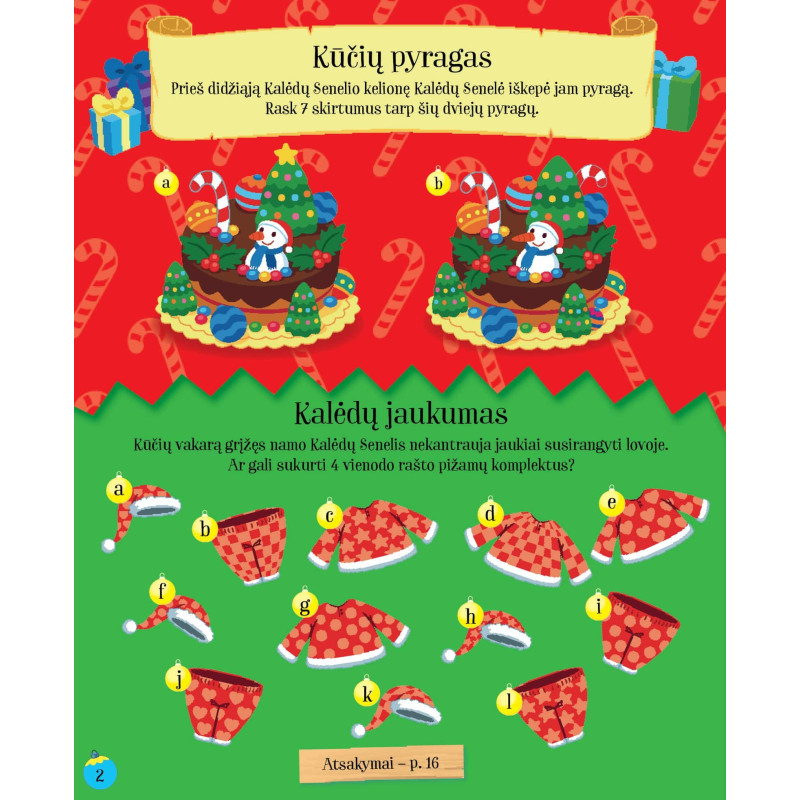Kalėdos. Veiklos knyga su lipdukais