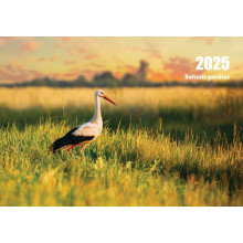Sieninis kalendorius 2025 m. Baltasis gandras(3 mėn.)