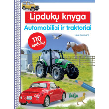 Automobiliai ir traktoriai. Lipdukų knyga