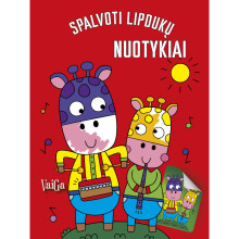 Spalvoti lipdukų nuotykiai. Žirafos