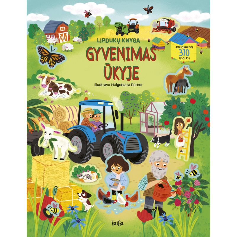 Gyvenimas ūkyje. Lipdukų knyga