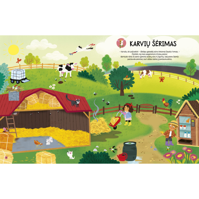 Gyvenimas ūkyje. Lipdukų knyga