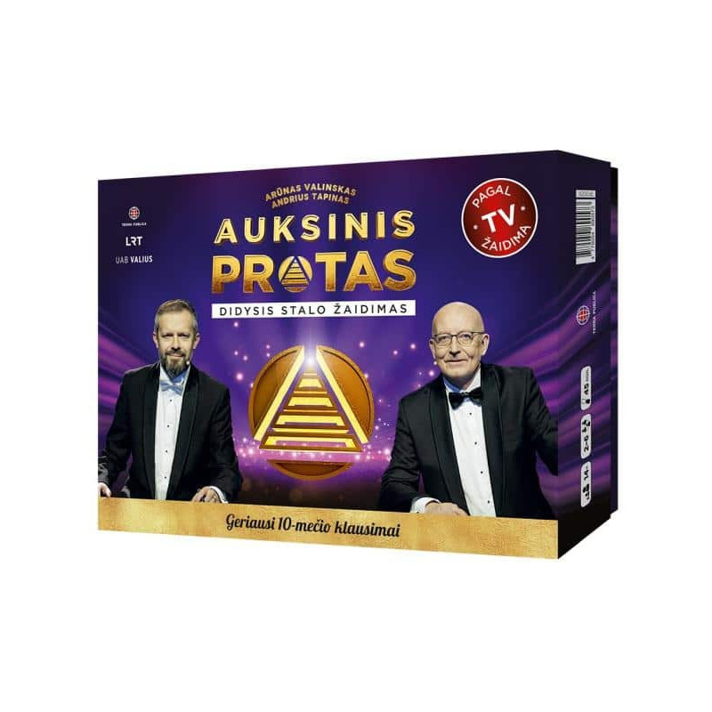 Auksinis protas. Didysis stalo žaidimas. Geriausi 10-mečio klausimai