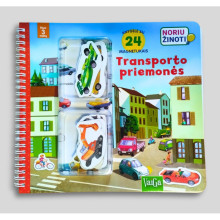 Transporto priemonės. Knygelė su magnetukais