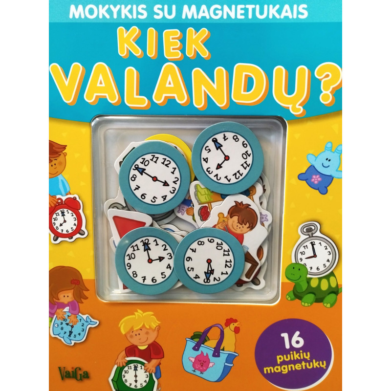 Kiek valandų? Mokykis su magnetukais