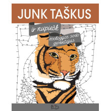 Junk taškus ir nupiešk zoologijos sodo gyventojus