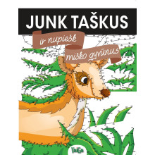 Junk taškus ir nupiešk miško gyvūnus (daugiau nei 500 taškų)