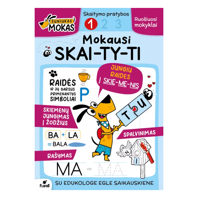 Šuniukas Mokas. Mokausi skaityti 1