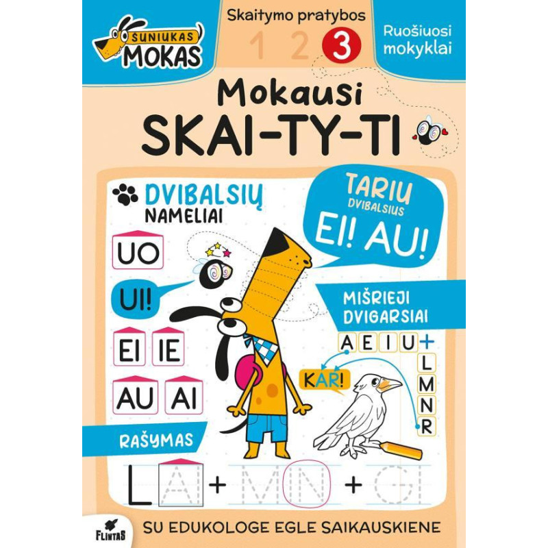 Šuniukas Mokas. Mokausi skaityti 3