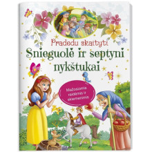 Pradedu skaityti. Snieguolė ir septyni nykštukai. Mažosiomis raidėmis ir skiemenimis
