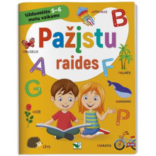 Pažįstu raides. Užduotėlės 5–6 metų vaikams
