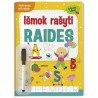 Išmok rašyti raides, 4-5 metų vaikams (su flomasteriu)