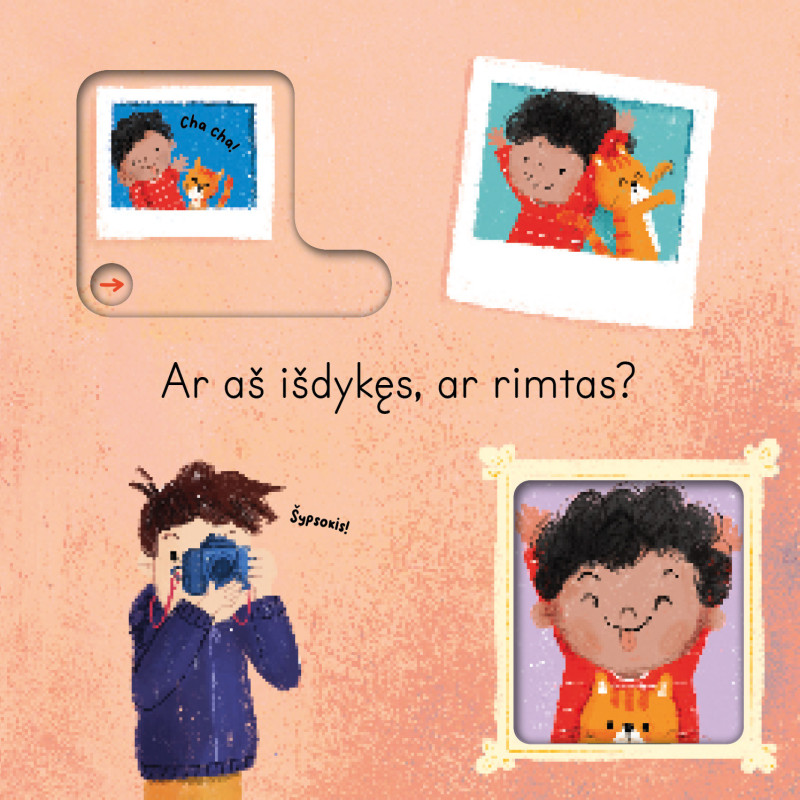 Linksmas, liūdnas, išdykęs, džiugus