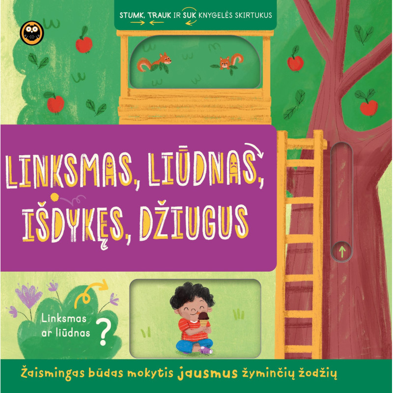 Linksmas, liūdnas, išdykęs, džiugus