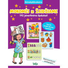 Mokomės ir žaidžame (192 įsivertinimo lipdukai) (violetinė)