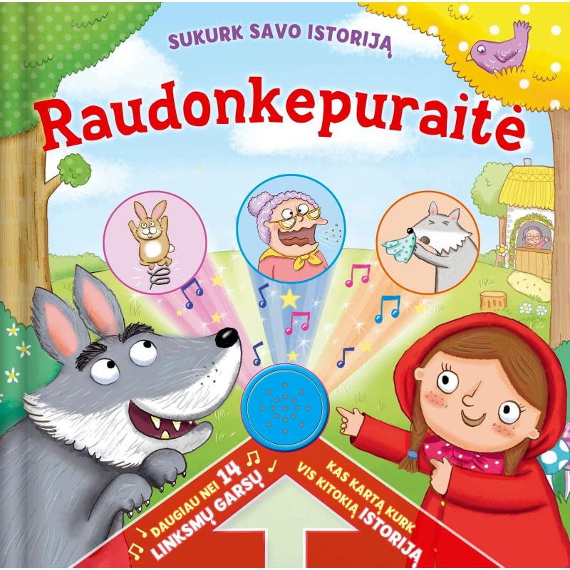 Sukurk savo istoriją.. Raudonkepuraitė (daugiau nei 14 garsų)