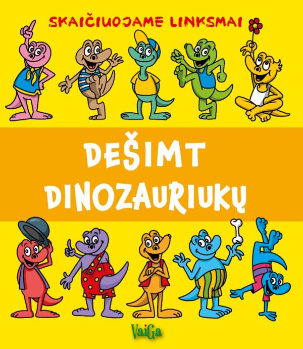 Dešimt dinozauriukų. Skaičiuojame linksmai +Penkios gudrios pelės. - Image 2
