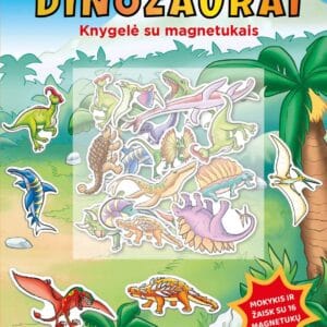 Dinozaurai. Knygelė su magnetukais