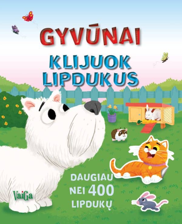 Gyvūnai. Klijuok lipdukus
