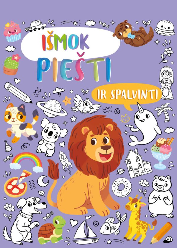 Išmok piešti ir spalvinti
