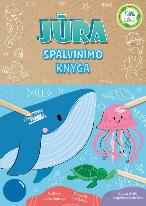 Jūra. Spalvinimo knyga( 100 % žalias)
