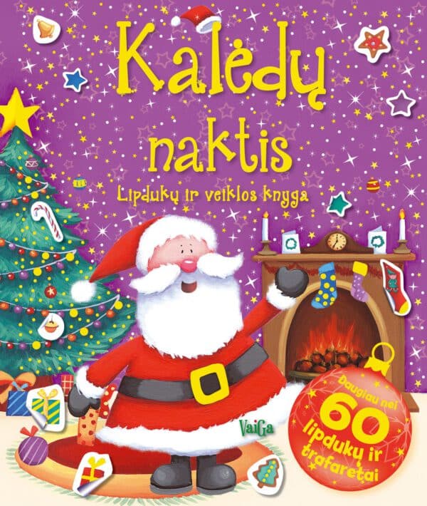 Kalėdų naktis. Lipdukų ir veiklos knyga