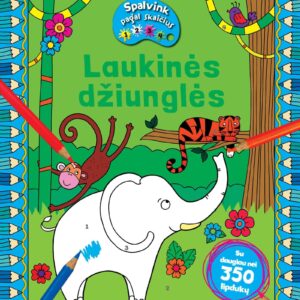 Spalvink pagal skaičius. Laukinės džiunglės