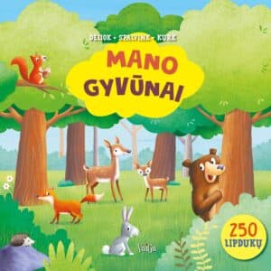 Mano gyvūnai. Dėliok, spalvink, kurk