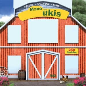 Mano ūkis. Dėliok, spalvink, kurk
