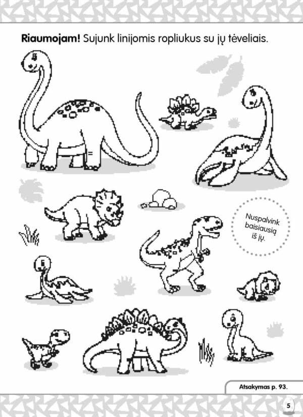 Mega užduotys. Dinozaurai - Image 3