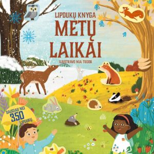 Metų laikai. Lipdukų knyga