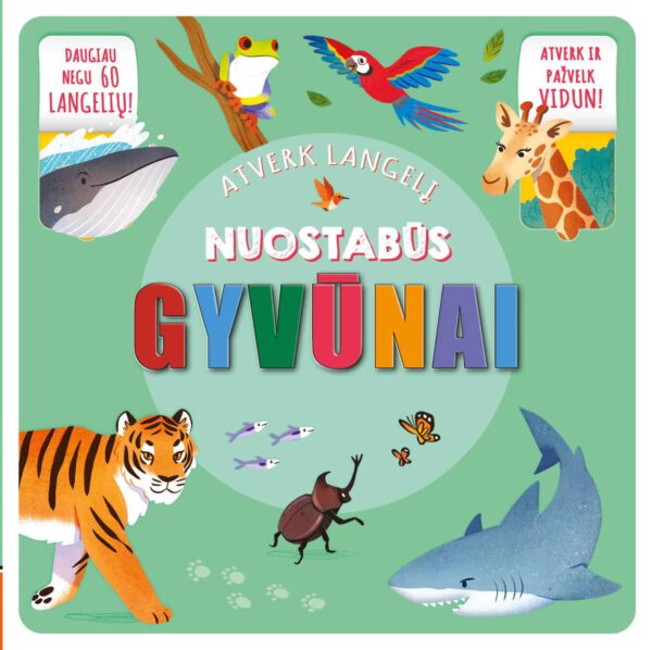 Nuostabūs gyvūnai. Atverk langelį