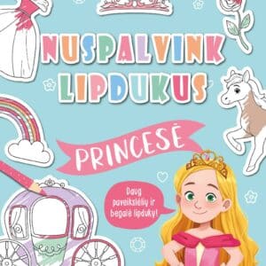 Nuspalvink lipdukus. Princesė