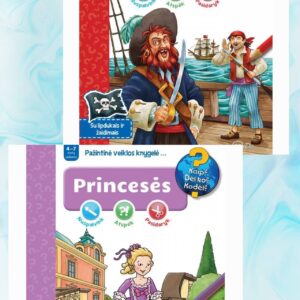 Princesės + Piratai. Pažintinės veiklos knygelės…Dviejų knygų komplektas