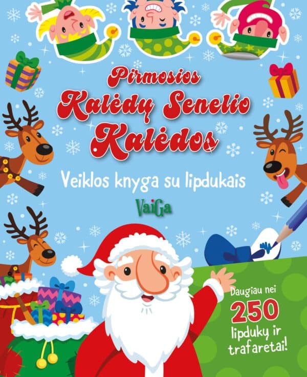 Pirmosios Kalėdų  senelio Kalėdos. Veiklos knyga su lipdukais(2024)
