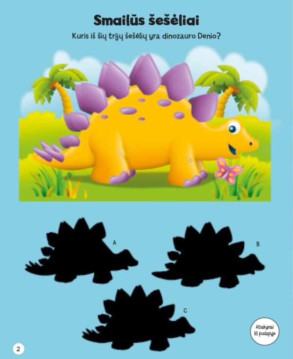 Šaunieji dinozaurai.  Lipdukų ir veiklos knyga - Image 2