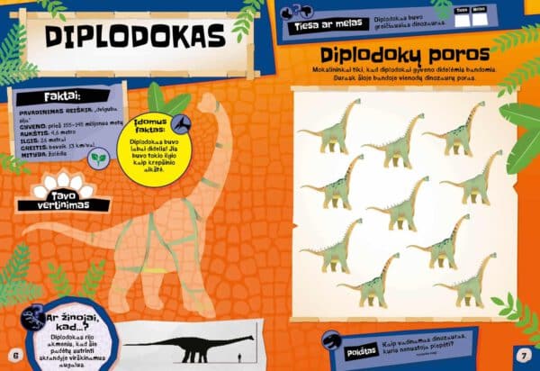 Suklijuok ir sužinok. Dinozaurai - Image 2