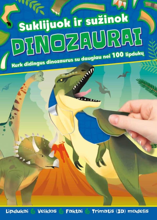 Suklijuok ir sužinok. Dinozaurai