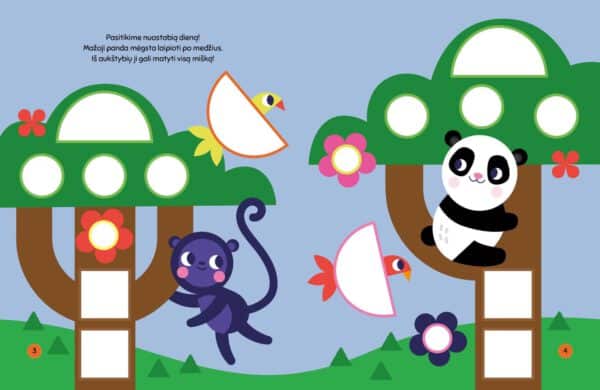 Sveika, mažoji panda! Lipdukai - formos - Image 3