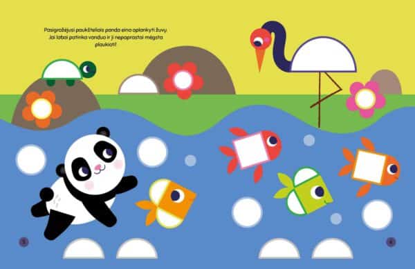 Sveika, mažoji panda! Lipdukai - formos - Image 2