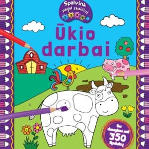 Spalvink pagal skaičius. Ūkio darbai