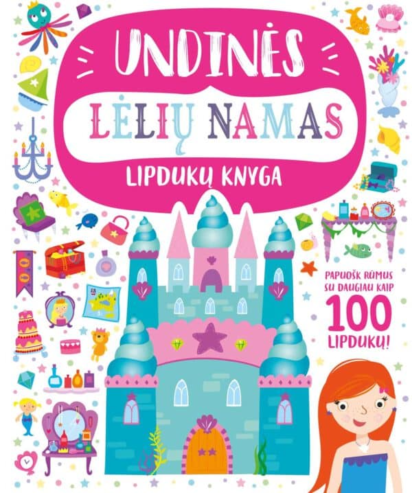 Undinėlės lėlių namas. Lipdukų knyga