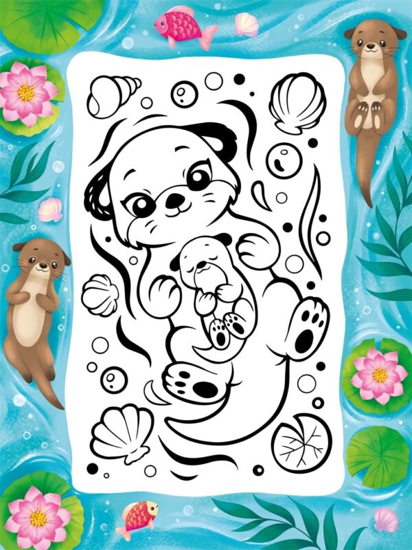 Puffy Art Super Cute (Bumpy Line Colouring Book) - Image 5